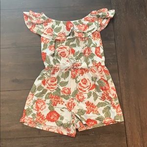 Girls Floral Romper